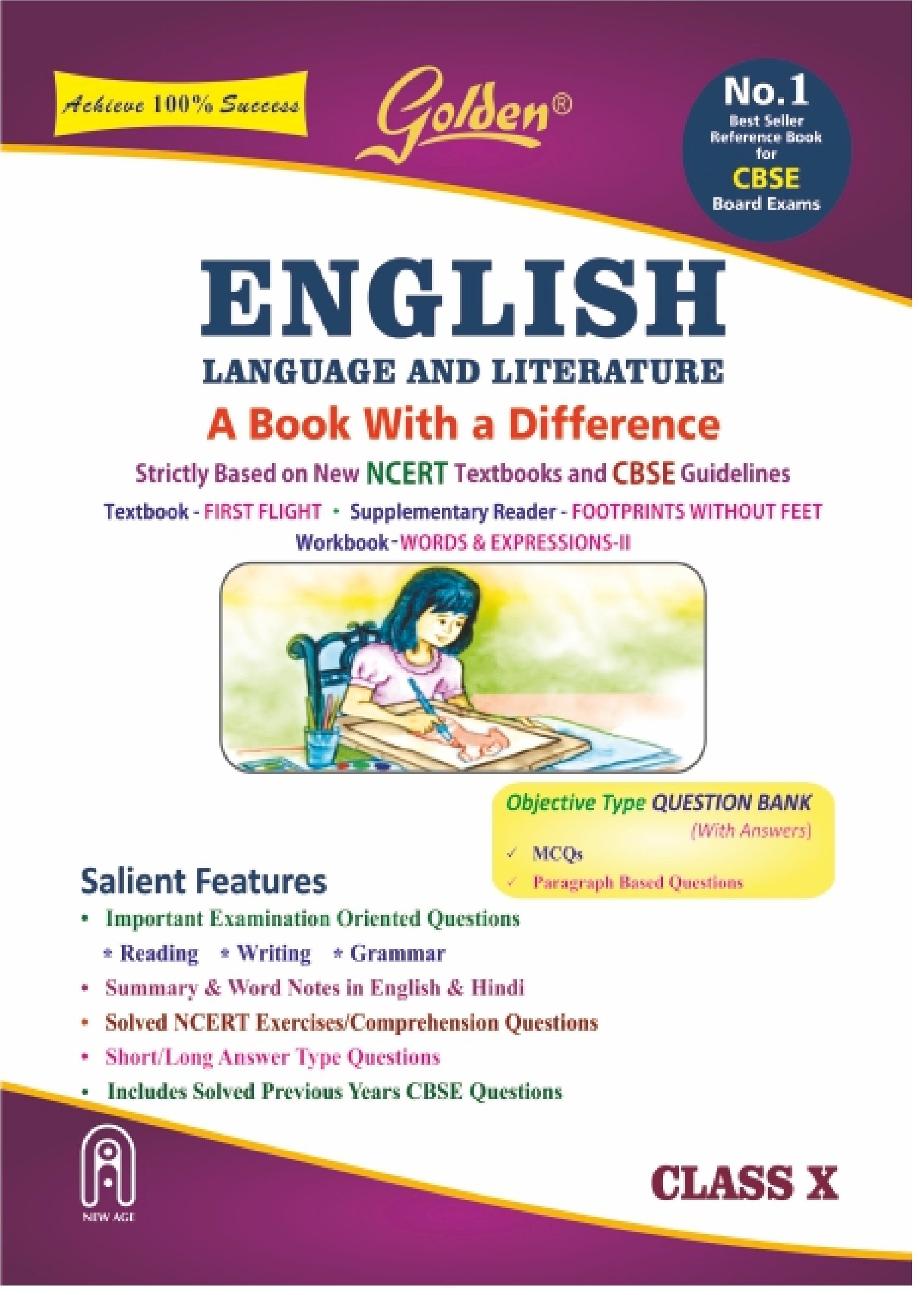 GOLDEN GUIDE CLASS 10 ENGLISH - LANGUAGE & LITERATURE