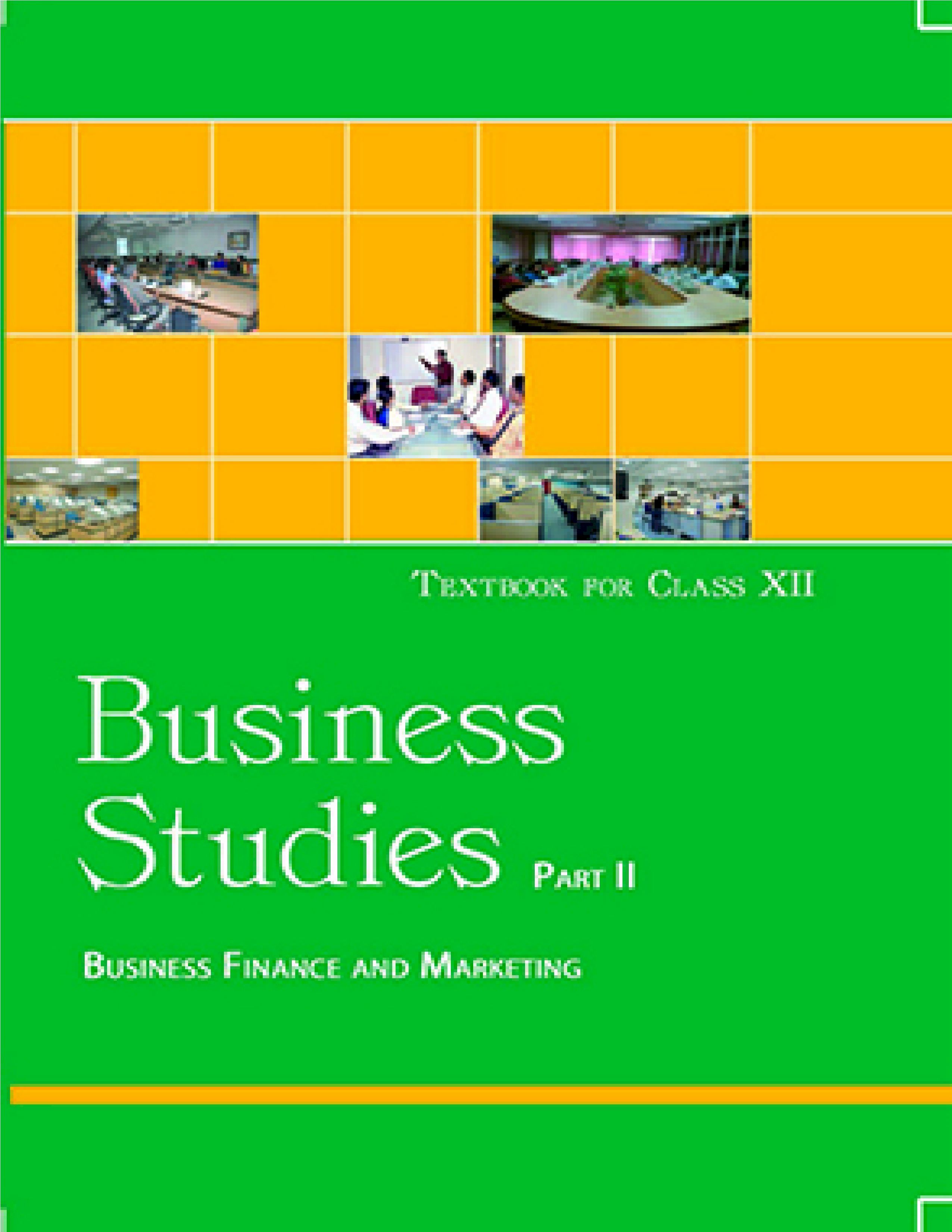 NCERT TEXTBOOK CLASS 12 BUSINESS STUDIES PART - II