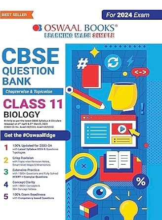 OSWAAL QUESTION BANK CHAPTERWISE & TOPICWISE CLASS 11 BIOLOGY