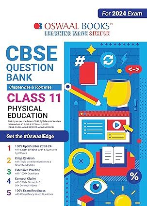 OSWAAL QUESTION BANK CHAPTERWISE & TOPICWISE CLASS 11 PHYSICAL EDUCATION