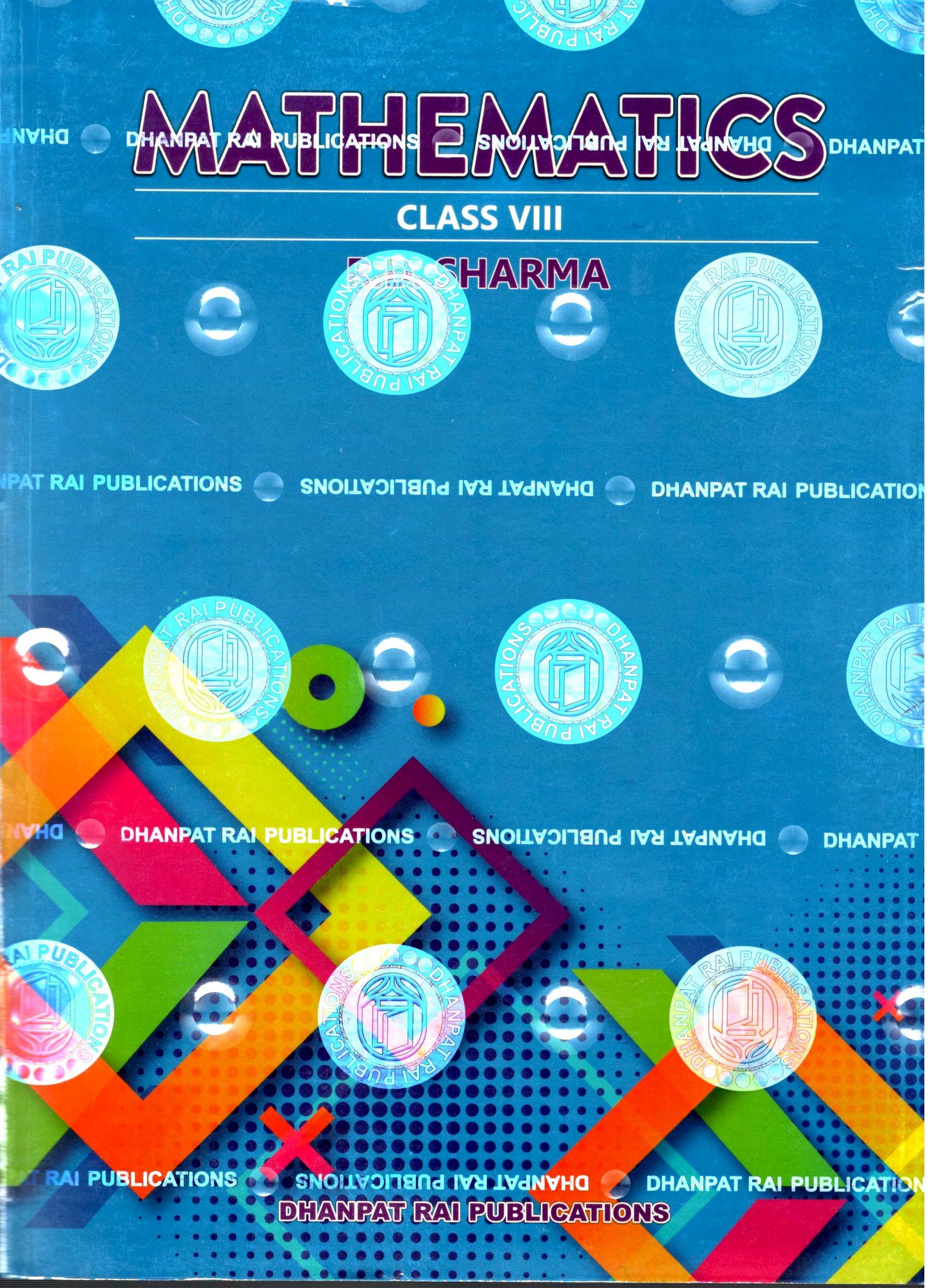 DHANPAT RAI RD MATHEMATICS CBSE CLASS 8